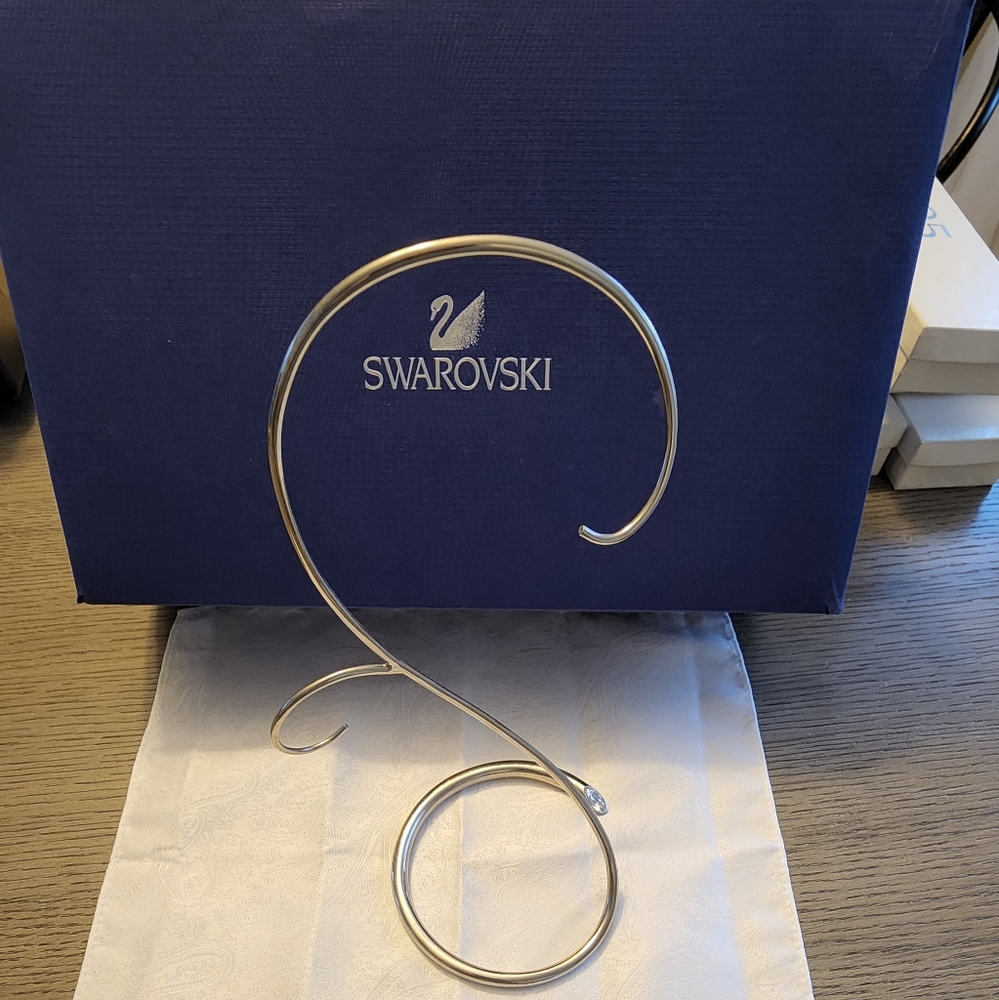 Swarovski Christmas Ornament Home Display (Large) Silver color.